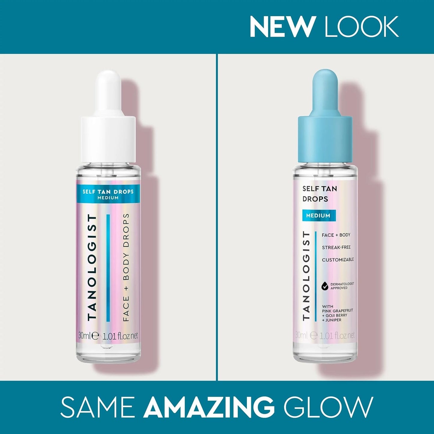 Face and Body Self Tan Drops, Medium - Bronzing Drops - Illuminating Self Tanning Drops, Natural Ingredients & Vegan - 1.01 Fl Oz